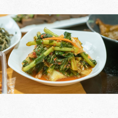 얼음을 띄운 열무김치