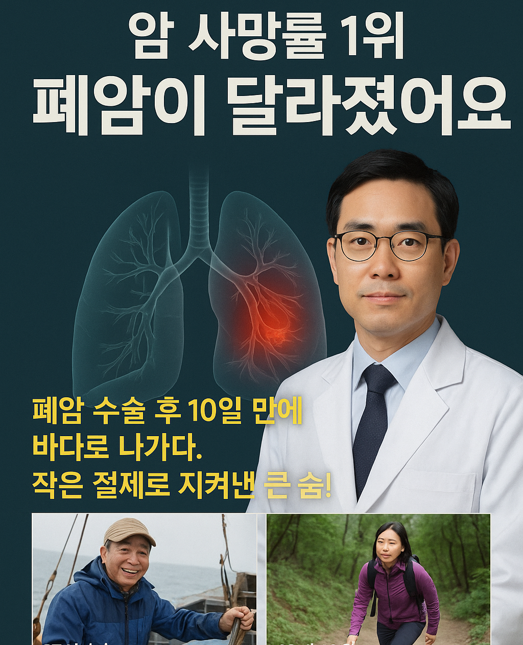 명의 폐암이 달라졌어요