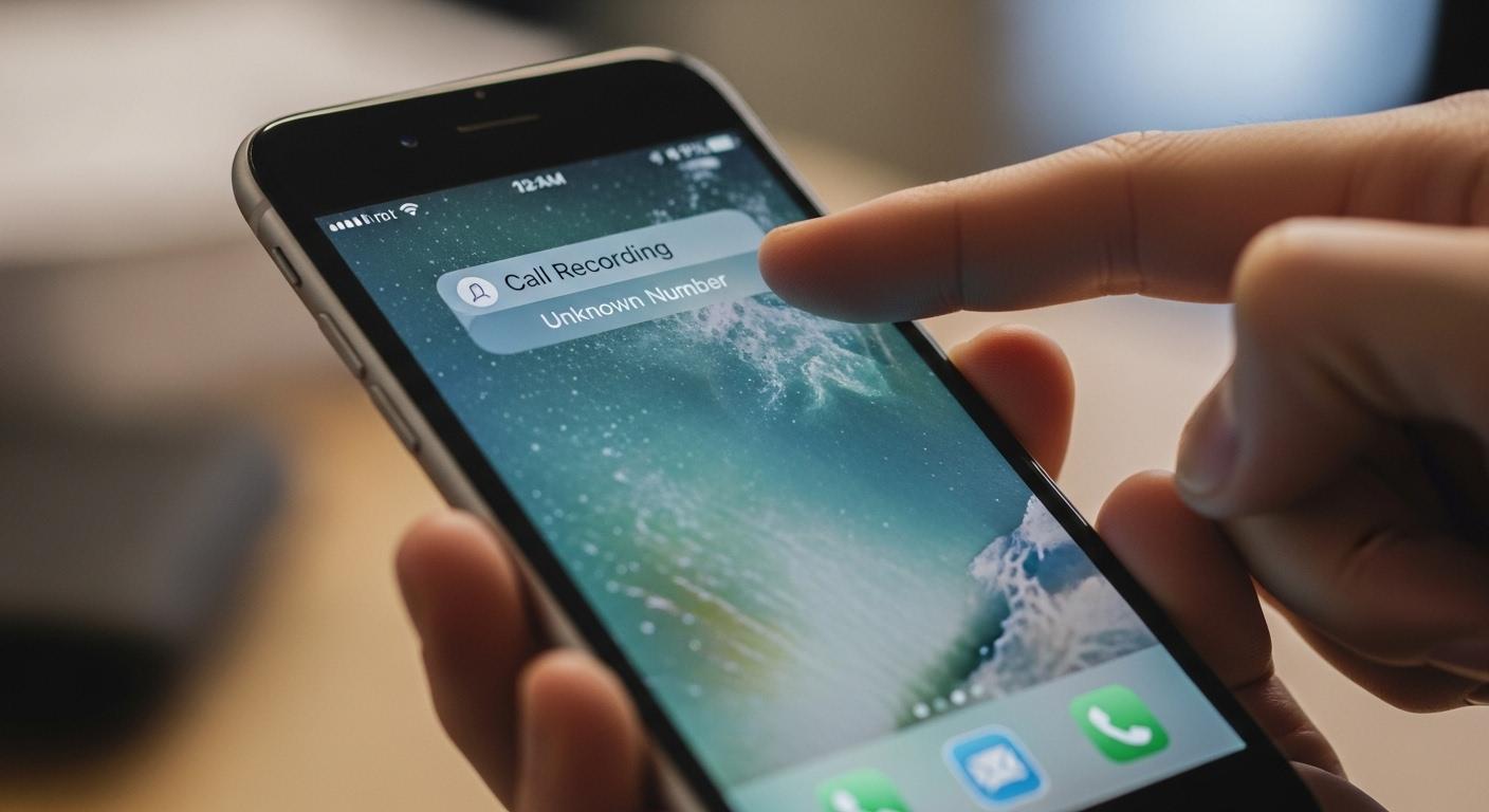 아이폰 통화녹음 고지 끄기