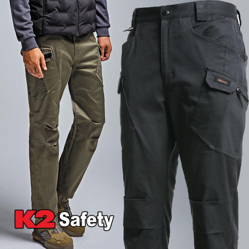 K2 세이프티 남자 작업복 바지 가을 등산 카고 조거 기능성 작업바지
