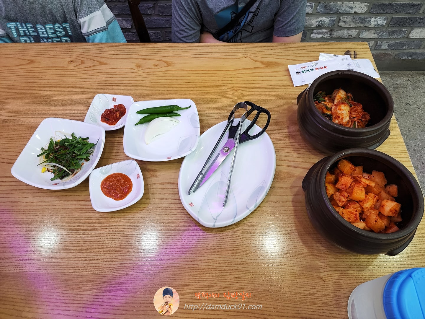 최미삼순대국 기본 반찬