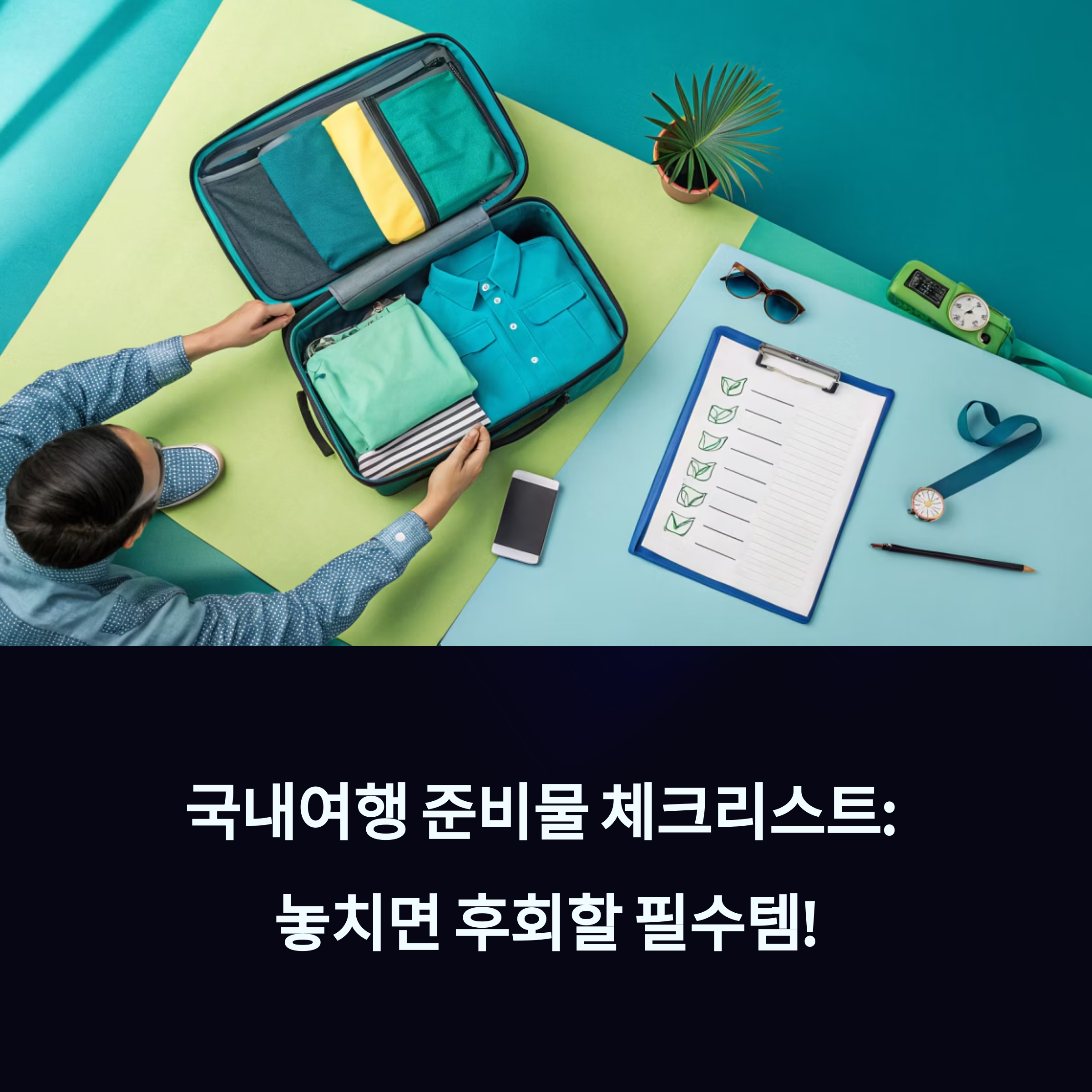 국내여행 준비물 체크리스트: 절대 빠뜨리면 안 되는 필수템 정리