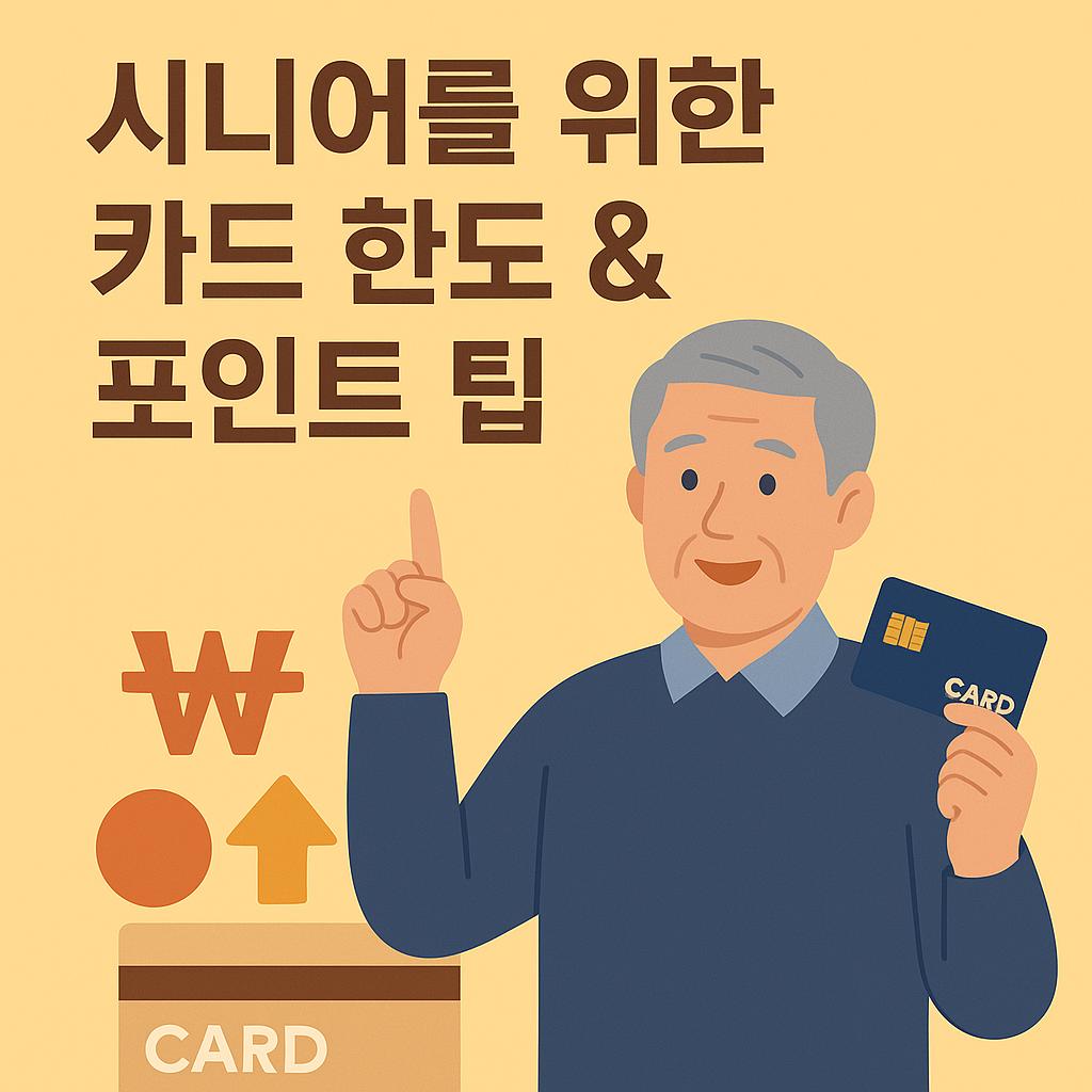 시니어를 위한 카드 한도 & 포인트 팁 (중장년, 카드사, 한도) 관련 이미지 사진