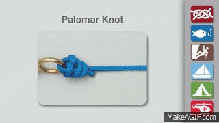 How to tie a fishing line - Palomar Knot