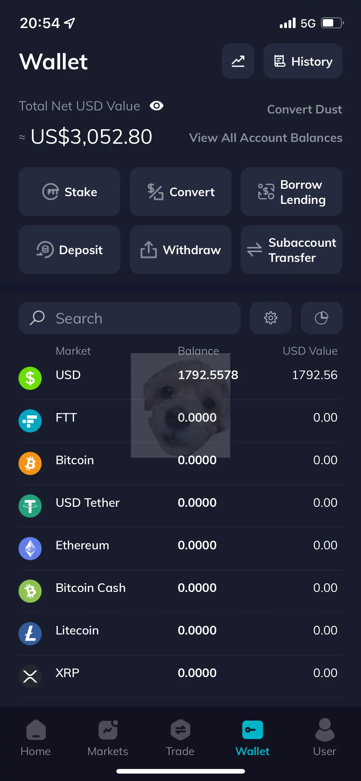 FTX 거래소로 SOL 이동 완료된 사진