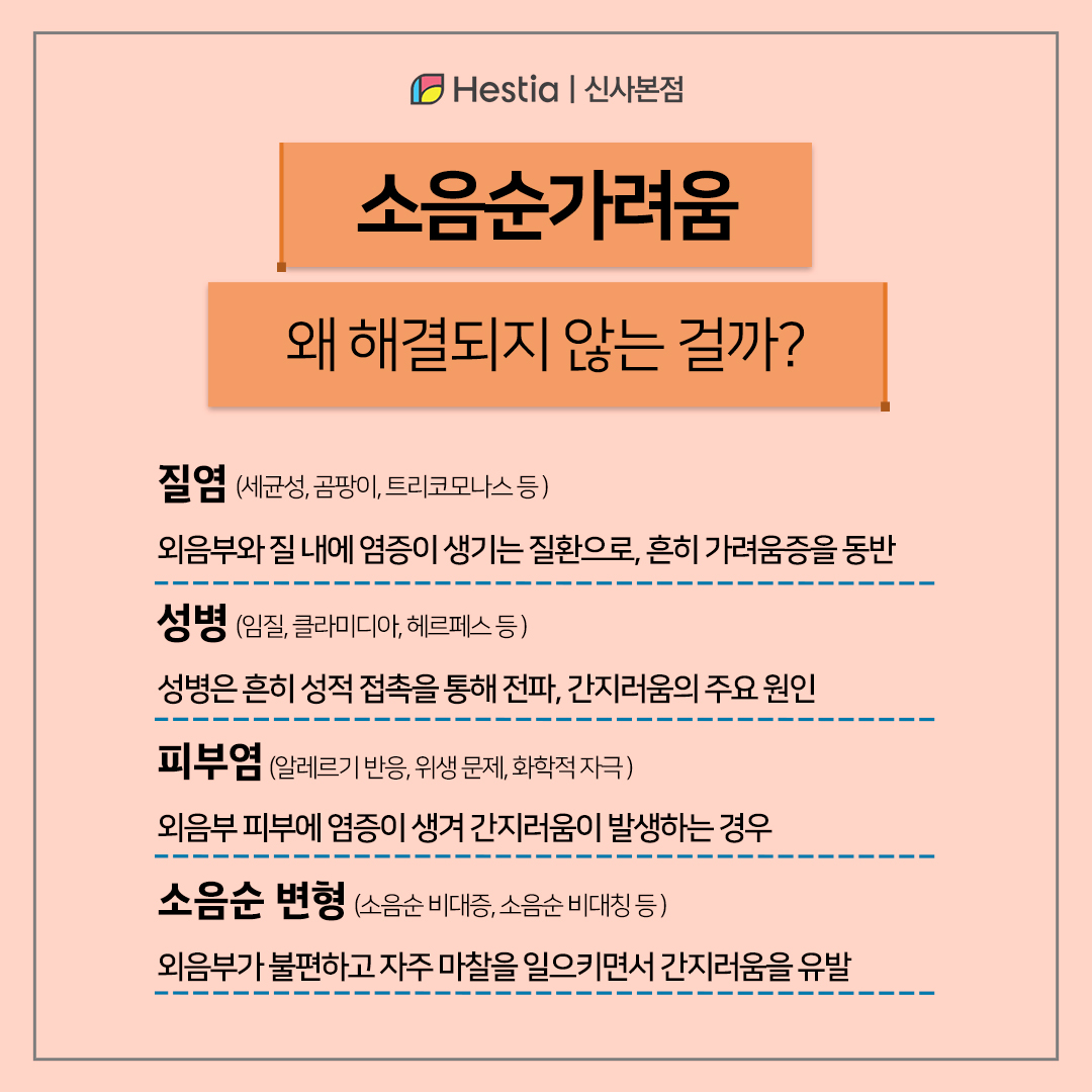 소음순 가려움, 왜 해결되지 않는 걸까?