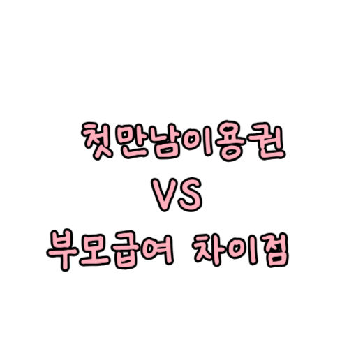 첫만남이용권 vs 부모급여: 차이점 사진