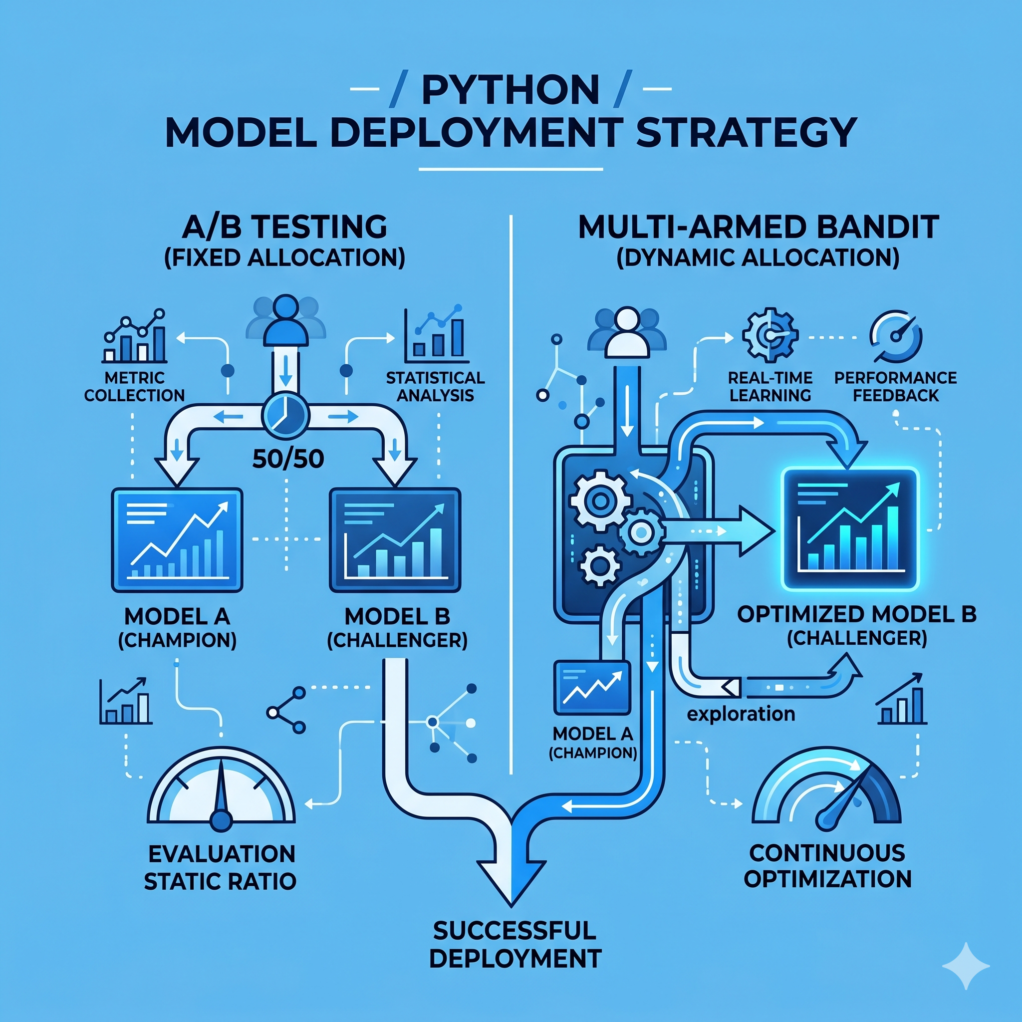 A/B Testing vs Multi-Armed Bandit