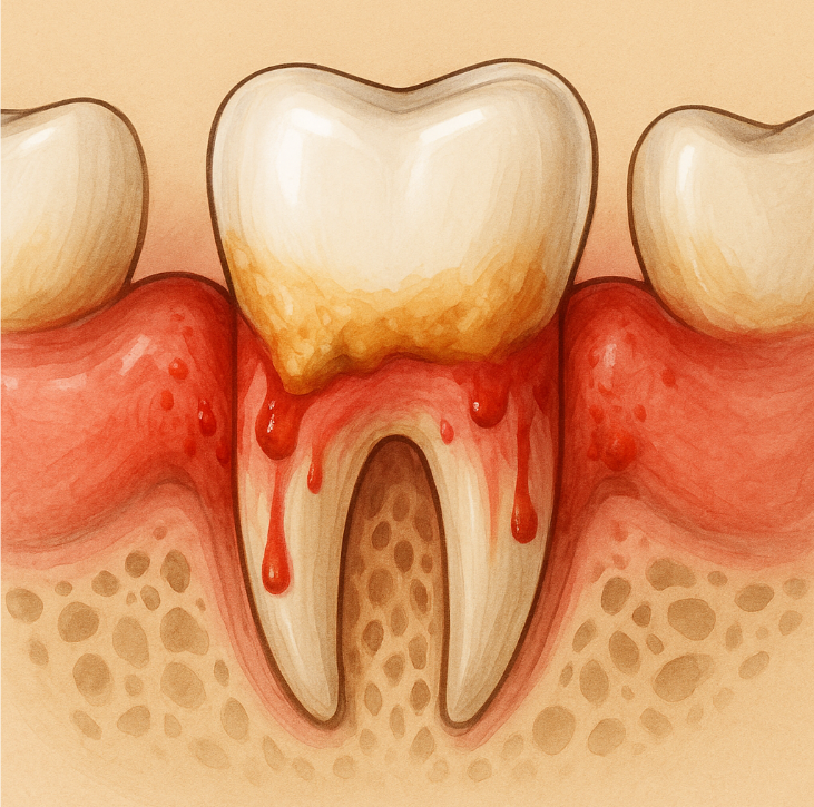 잇몸 출혈, 치은염 또는 치주염 예방 관리