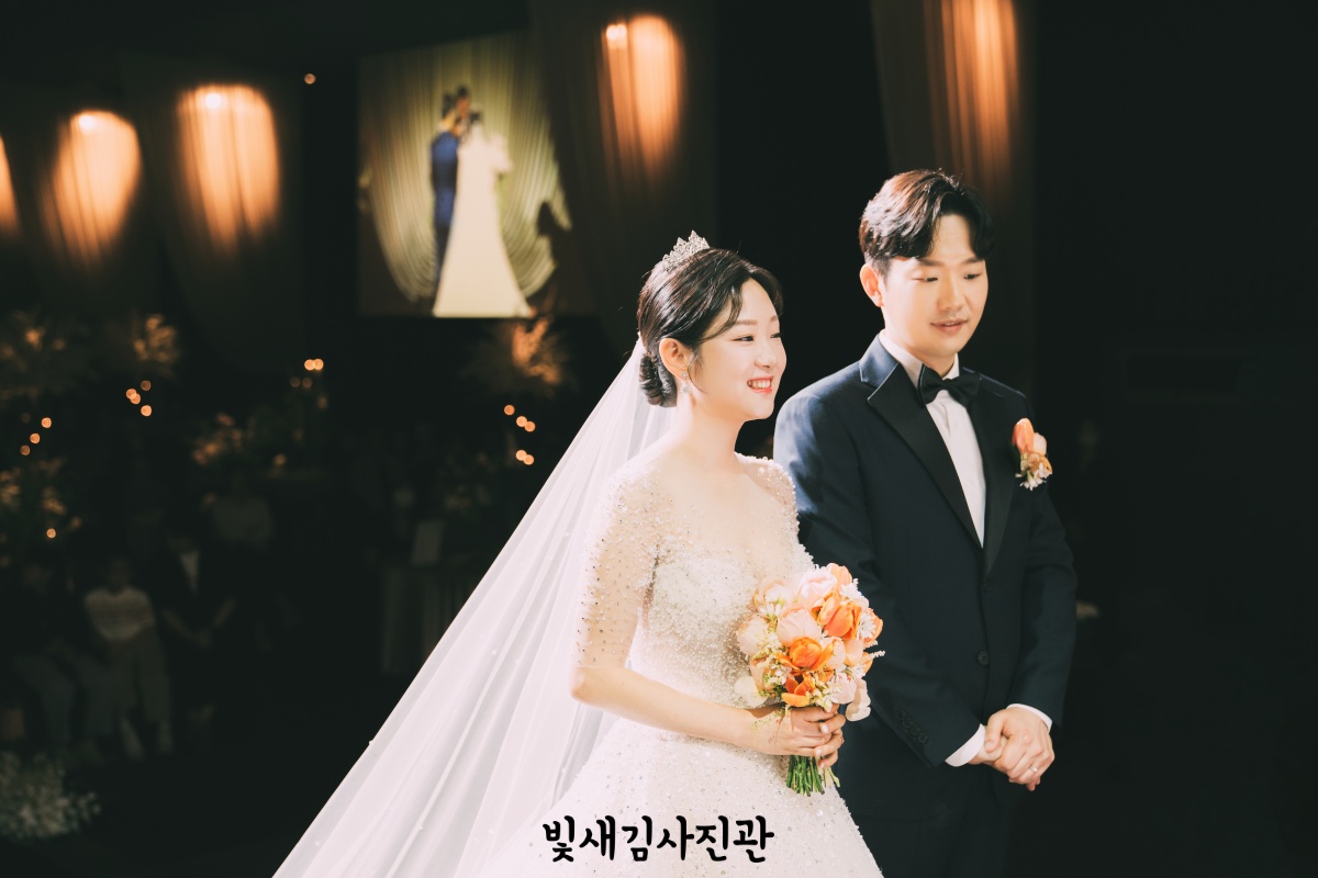 mj컨벤션 다이너스티홀 서브스냅 덕담 듣는 신랑신부