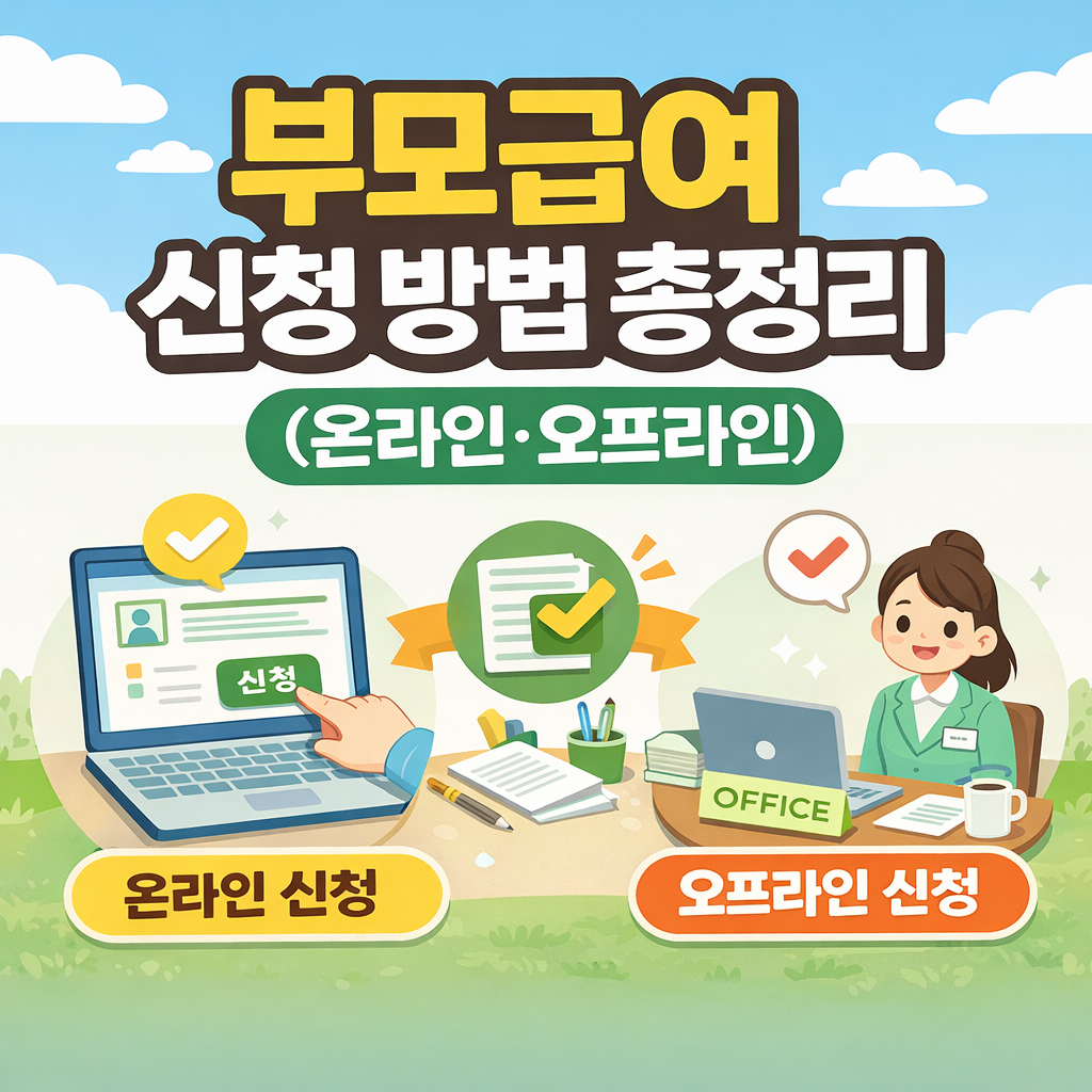 부모급여 신청 방법 총정리!! 부모급여는 신청해야 받을 수 있습니다.