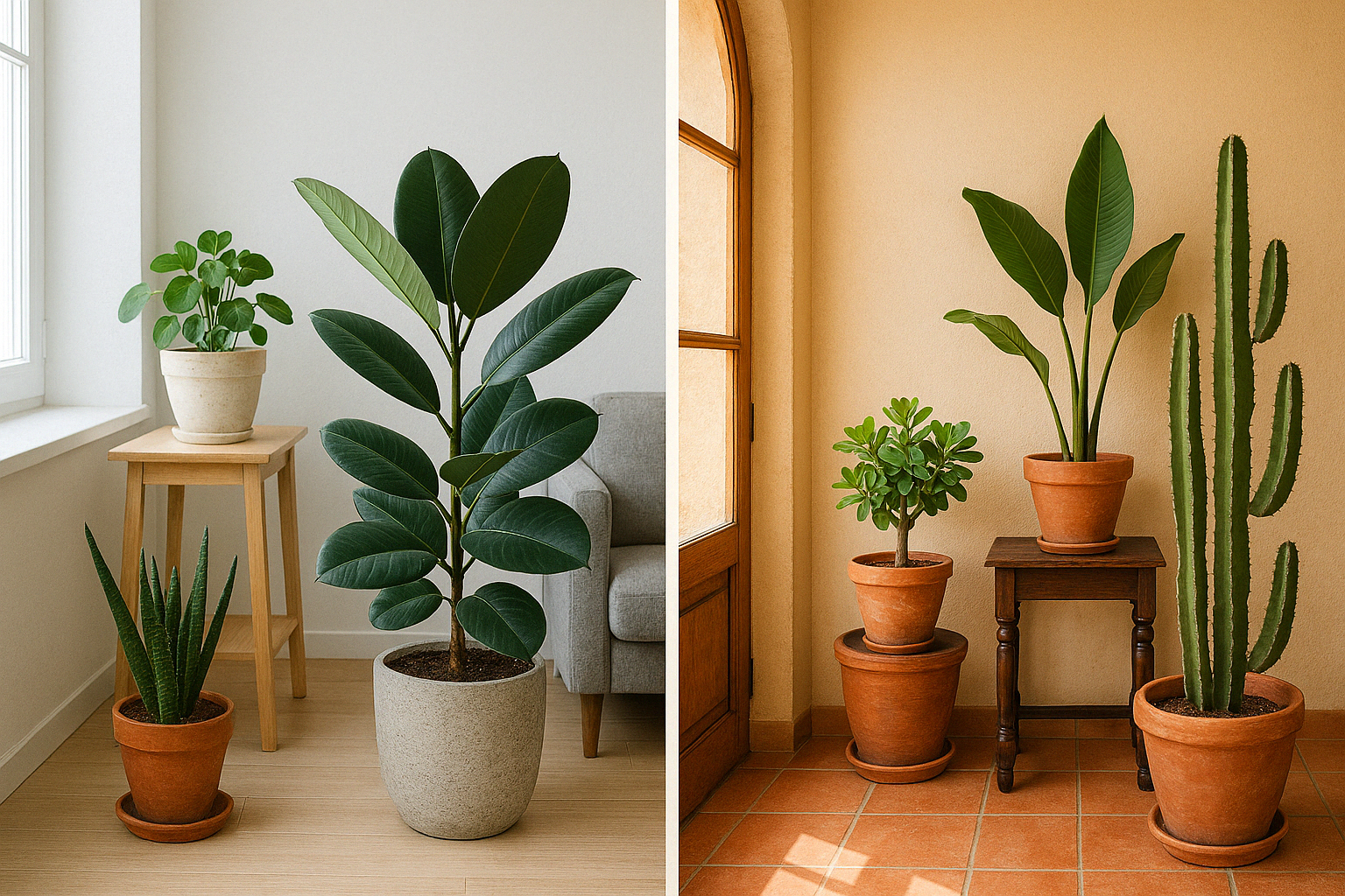 북유럽 남유럽 실내식물 이미지