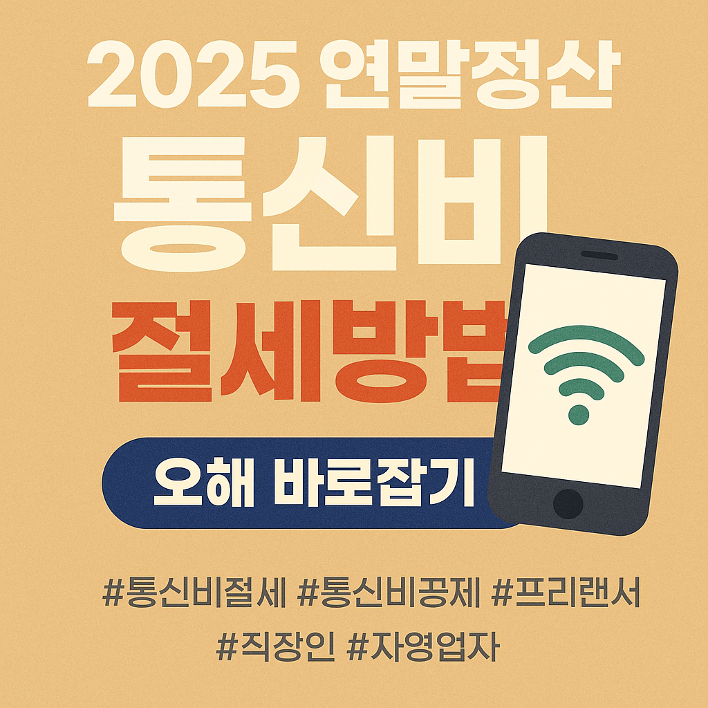 2025 연말정산 통신비 절세방법 및 오해 바로잡기 ❘ 직장인 & 프리랜서 차이 총정리