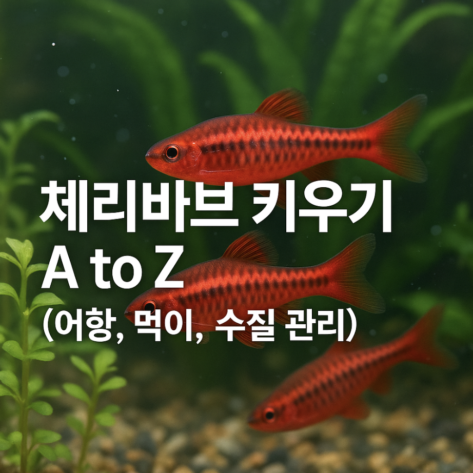체리바브 키우기 A to Z (어항, 먹이, 수질 관리)