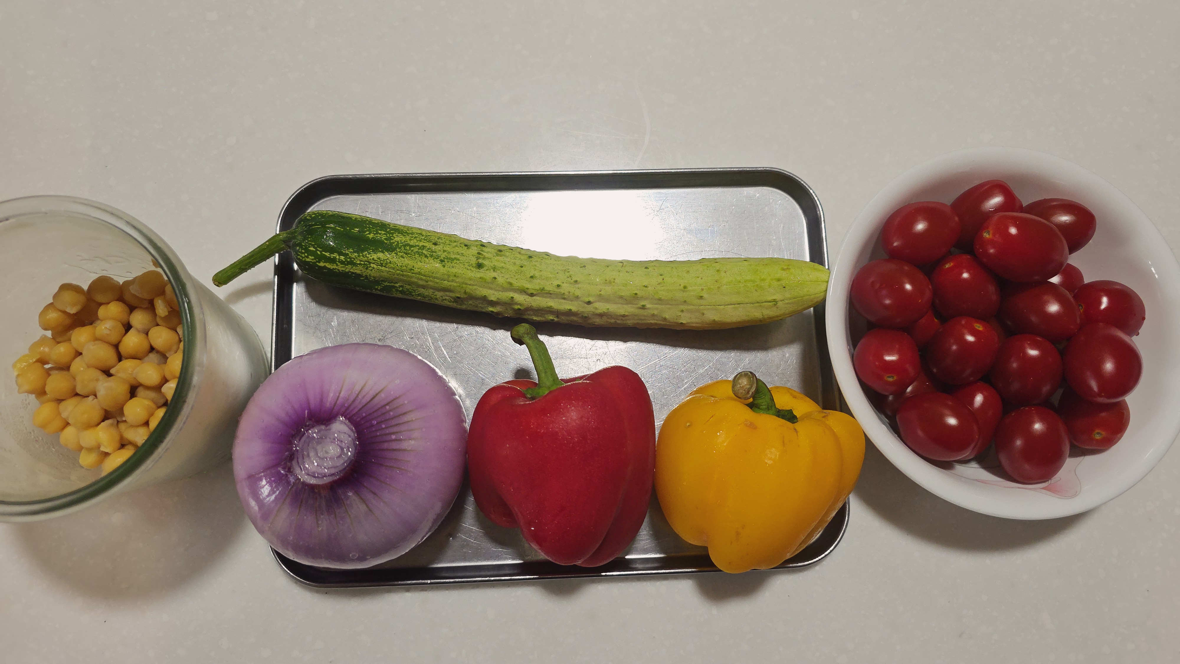 쉬라즈 샐러드 만들기 지중해식 오이 토마토 샐러드 소스 레시피