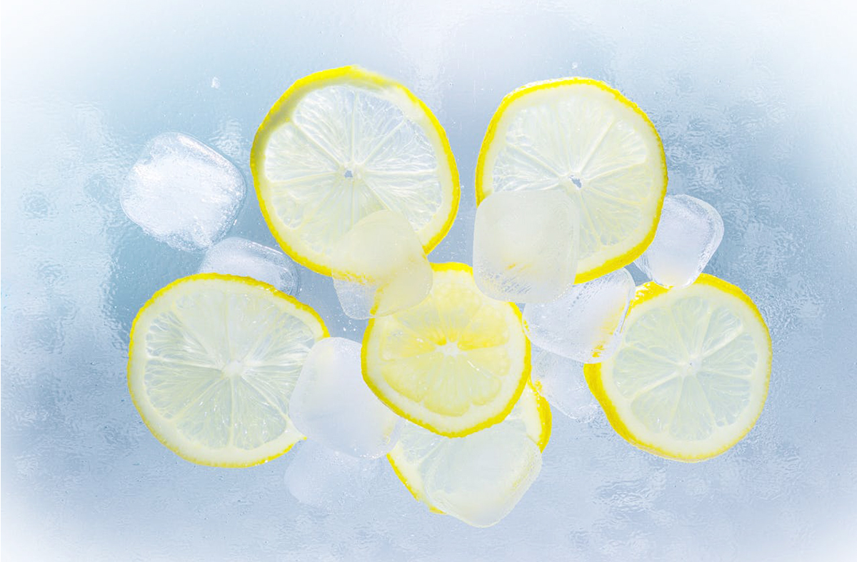 아이스-레몬즙