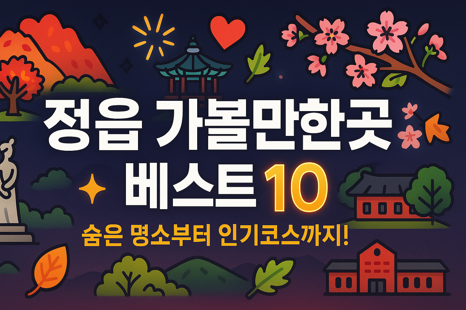 정읍 가볼만한곳 베스트10