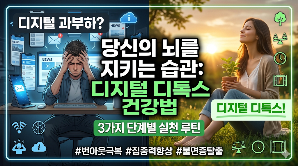 "당신의 뇌는 지금도 연장근무 중입니다" 현대인의 필수 생존 전략, 디지털 디톡스 건강법의 놀라운 비밀과 3가지 단계별 실천 루틴