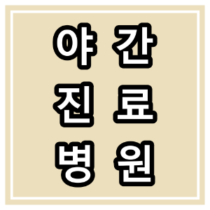의정부 야간 진료 병원과 야간 진료 시간.