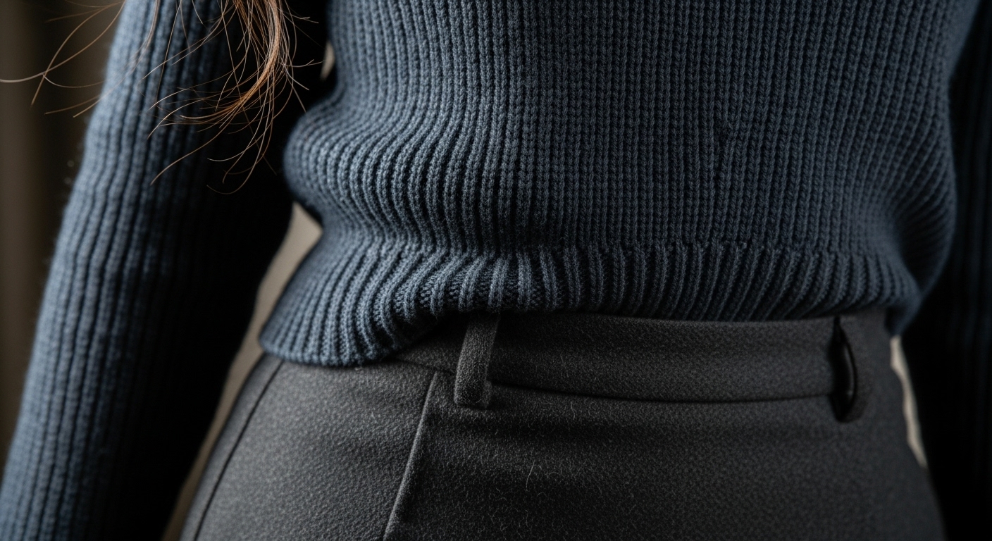 정전기로 인해 달라붙는 겨울철 니트