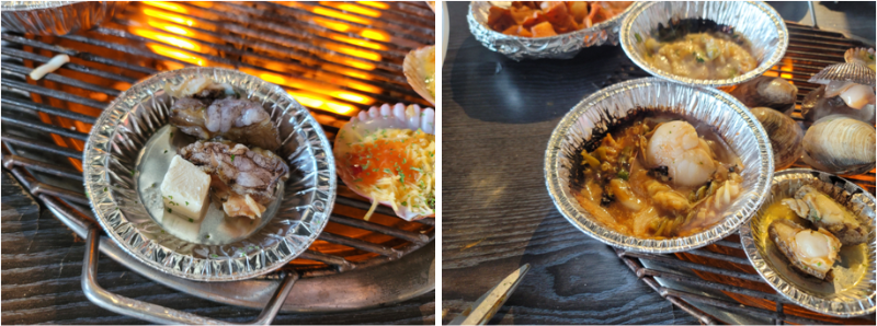 전복버터구이, 키조개 파스타