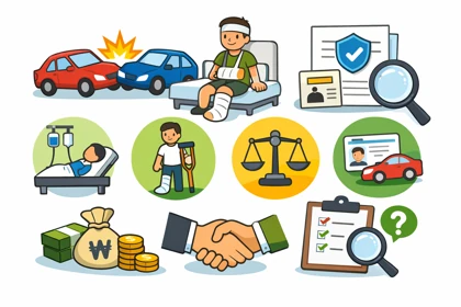 운전자보험 교통사고 위로금 전체 구조와 보장 흐름을 보여주는 설명 이미지14