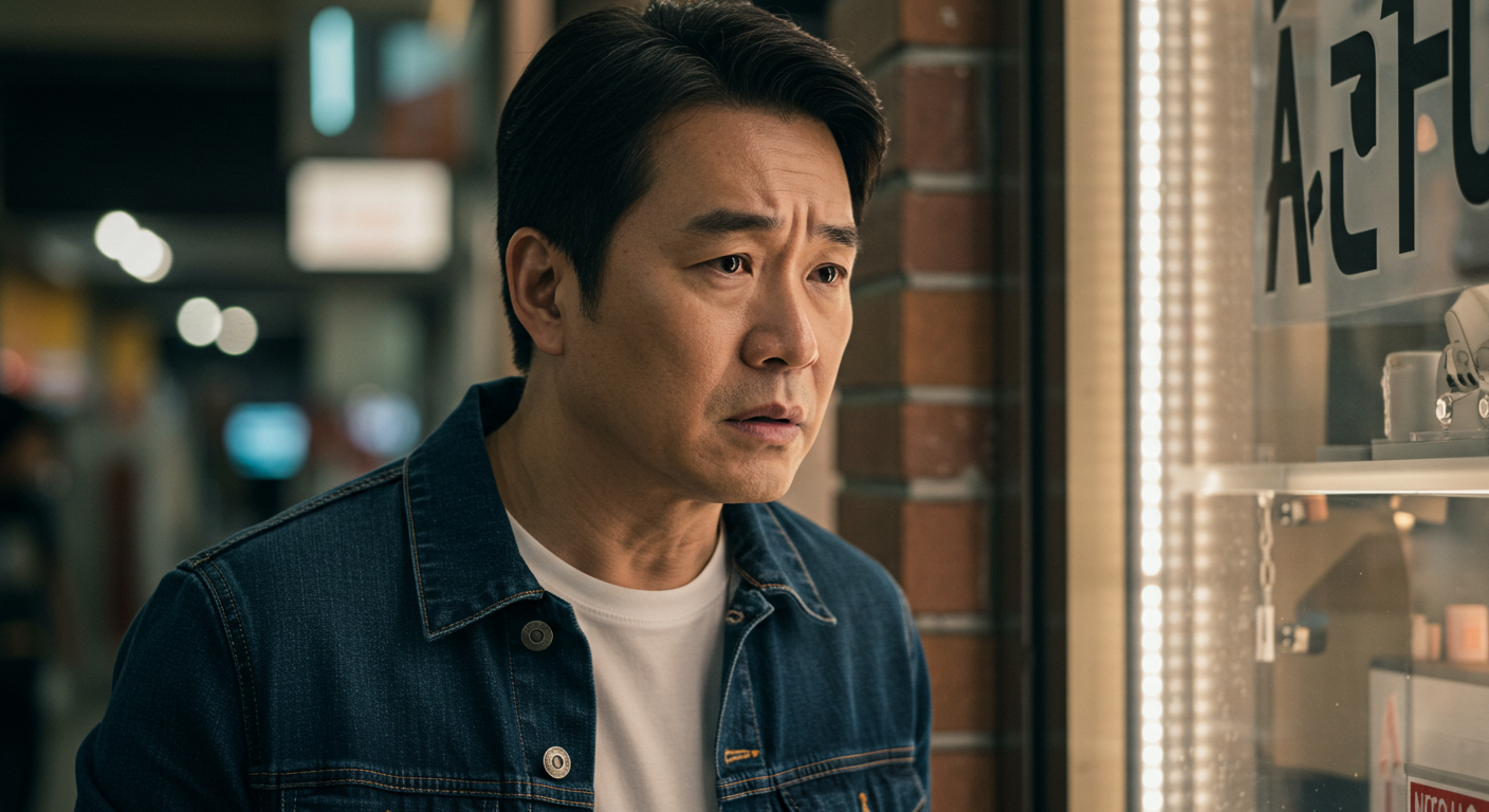 가게 보는 남성