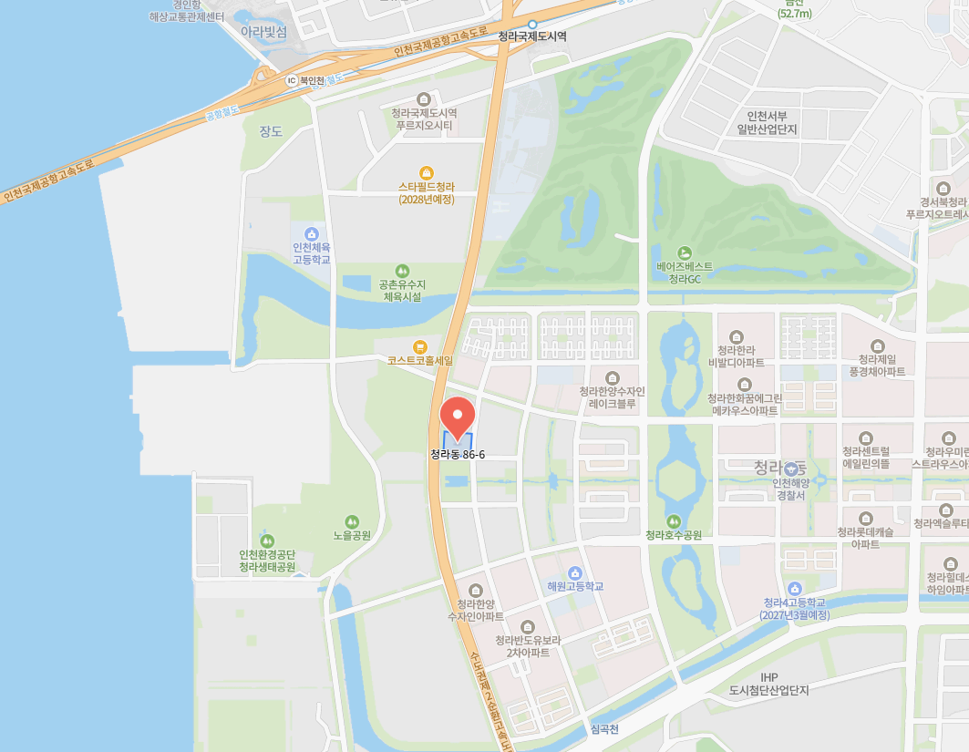 청라 피크원 푸르지오 오피스텔 위치