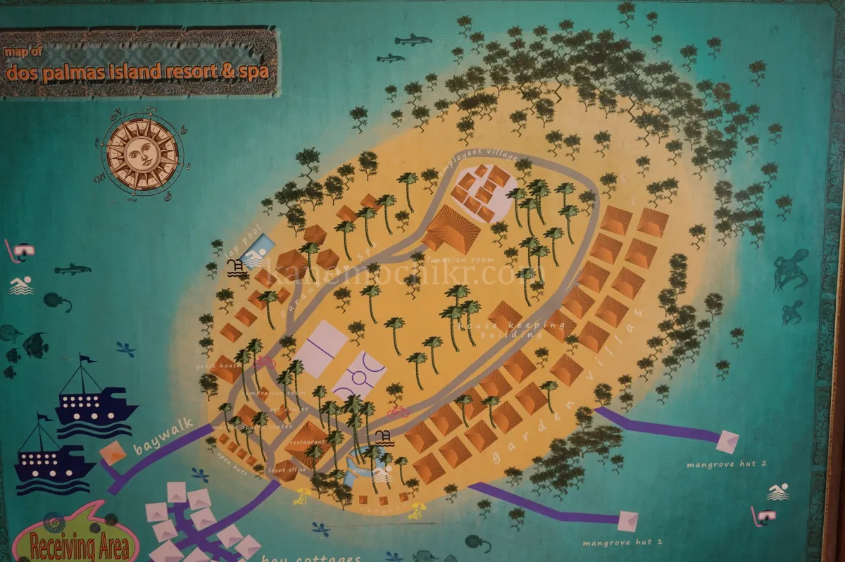 팔라완-도스팔마스-리조트-지도