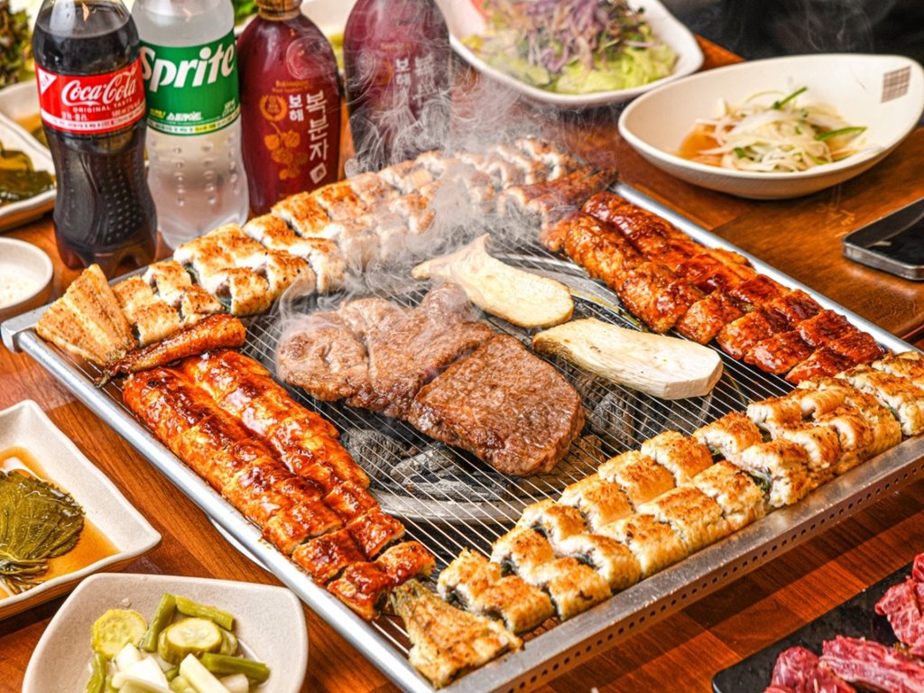 잠실장어와 한우