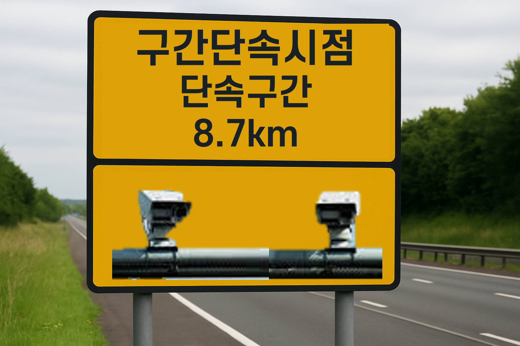 고속도로 구간단속 속도 기준