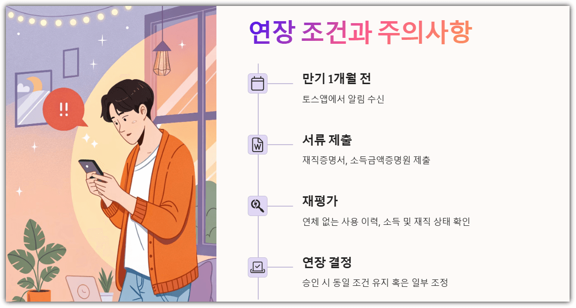 연장 조건과 주의사항
