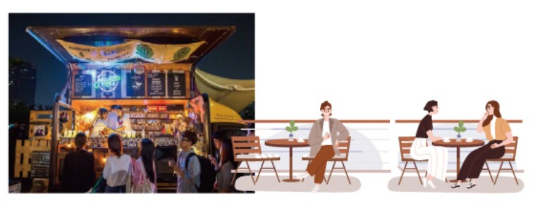 투나잇 통영 프로그램 - 푸드트럭 & 다이닝 테라스