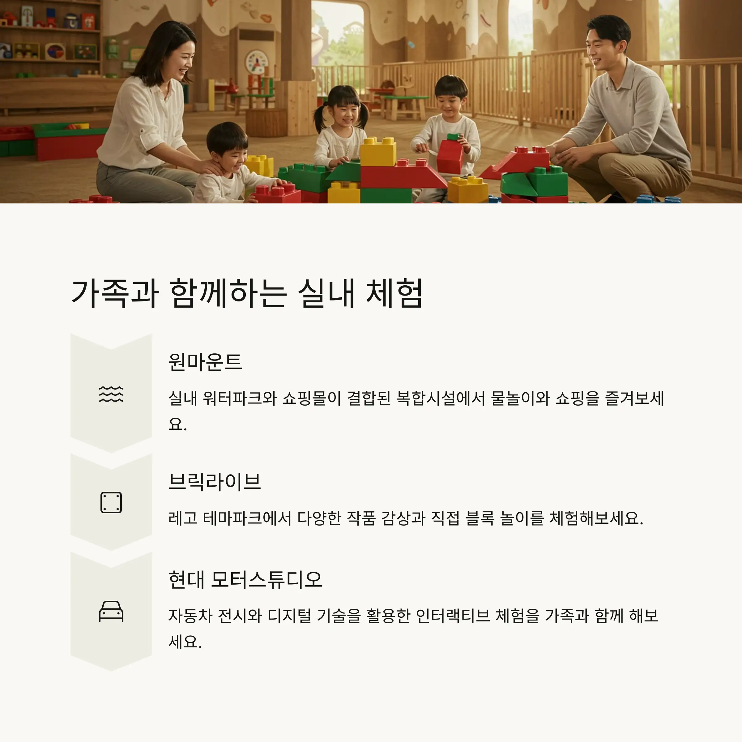 👨‍👩‍👧‍👦 가족과 함께하는 비오는 날 체험 여행