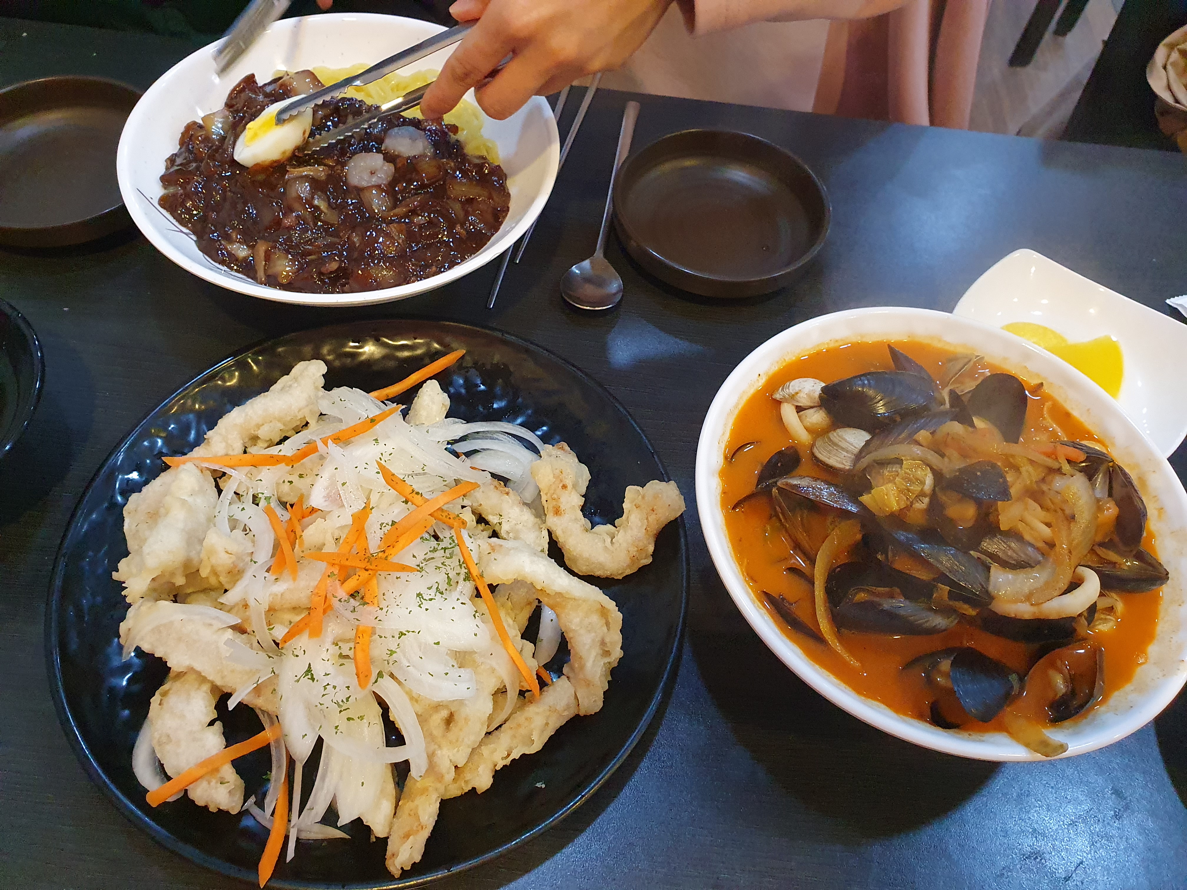 가수원동 백손짬뽕 내가 시킨 메뉴들