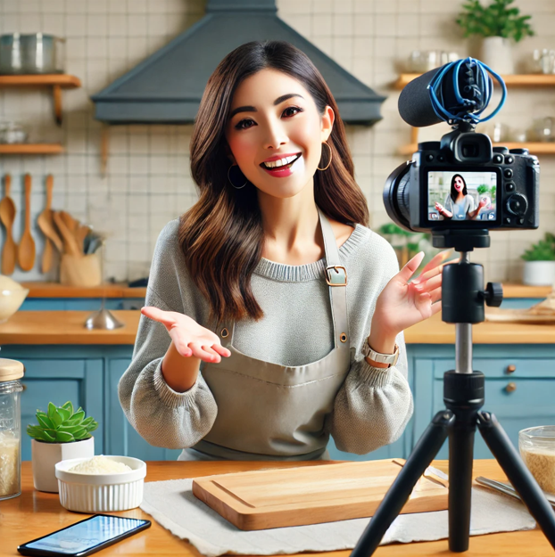 주부, 홈쇼핑, 라이브 방송 이미지 사진