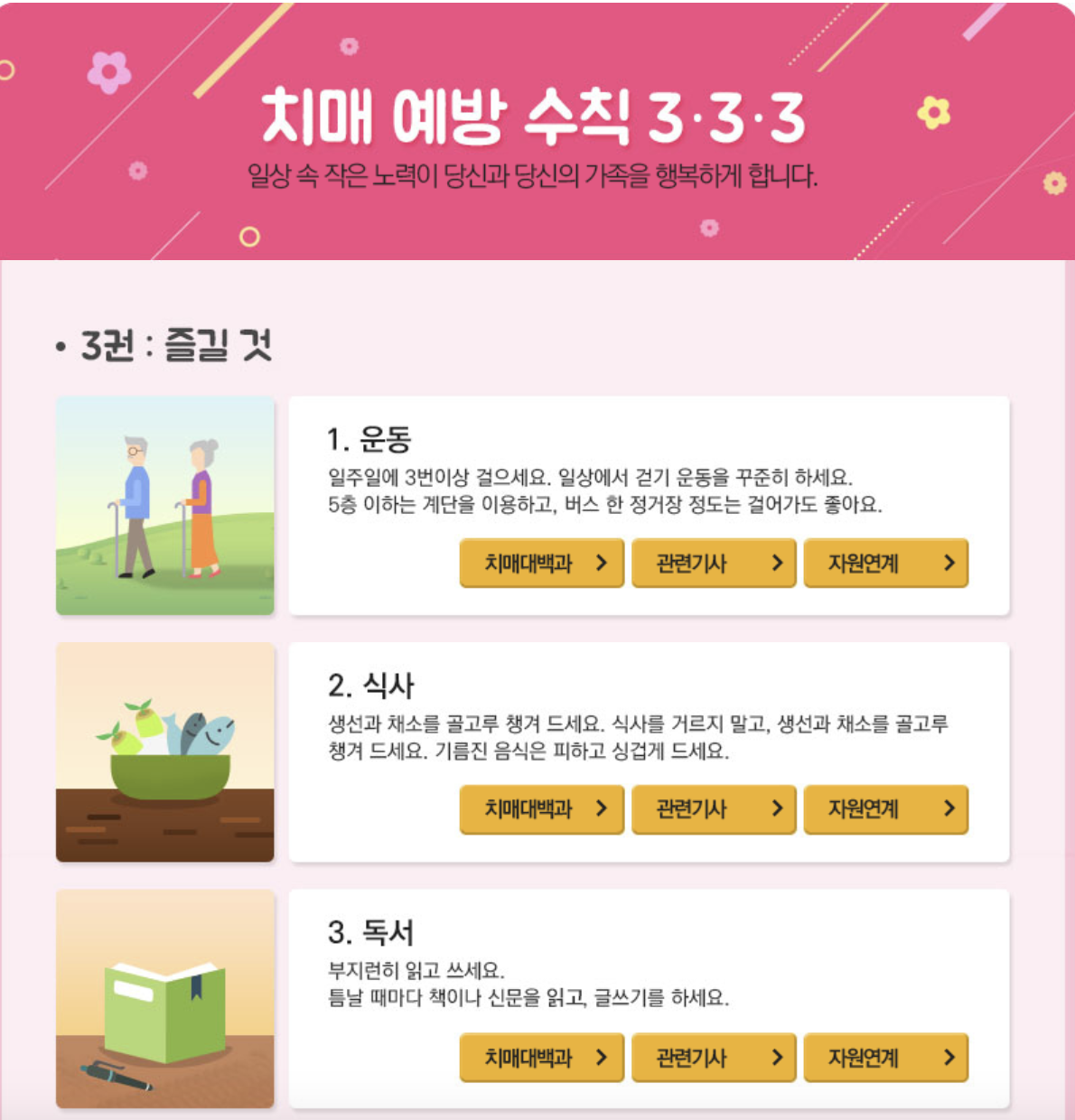 치매예방수칙