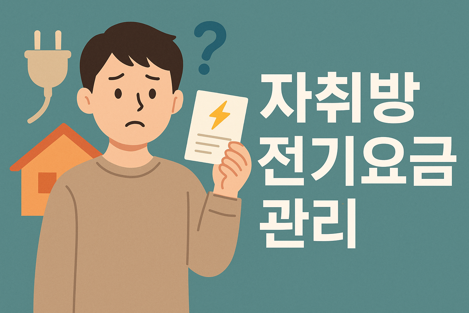 자취방 전기요금 관리 관련 이미지
