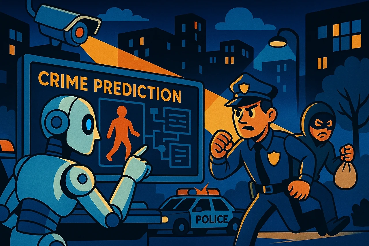 AI로 범죄를 막는 시대 (예측기술, CCTV, 경찰시스템) 관련 이미지