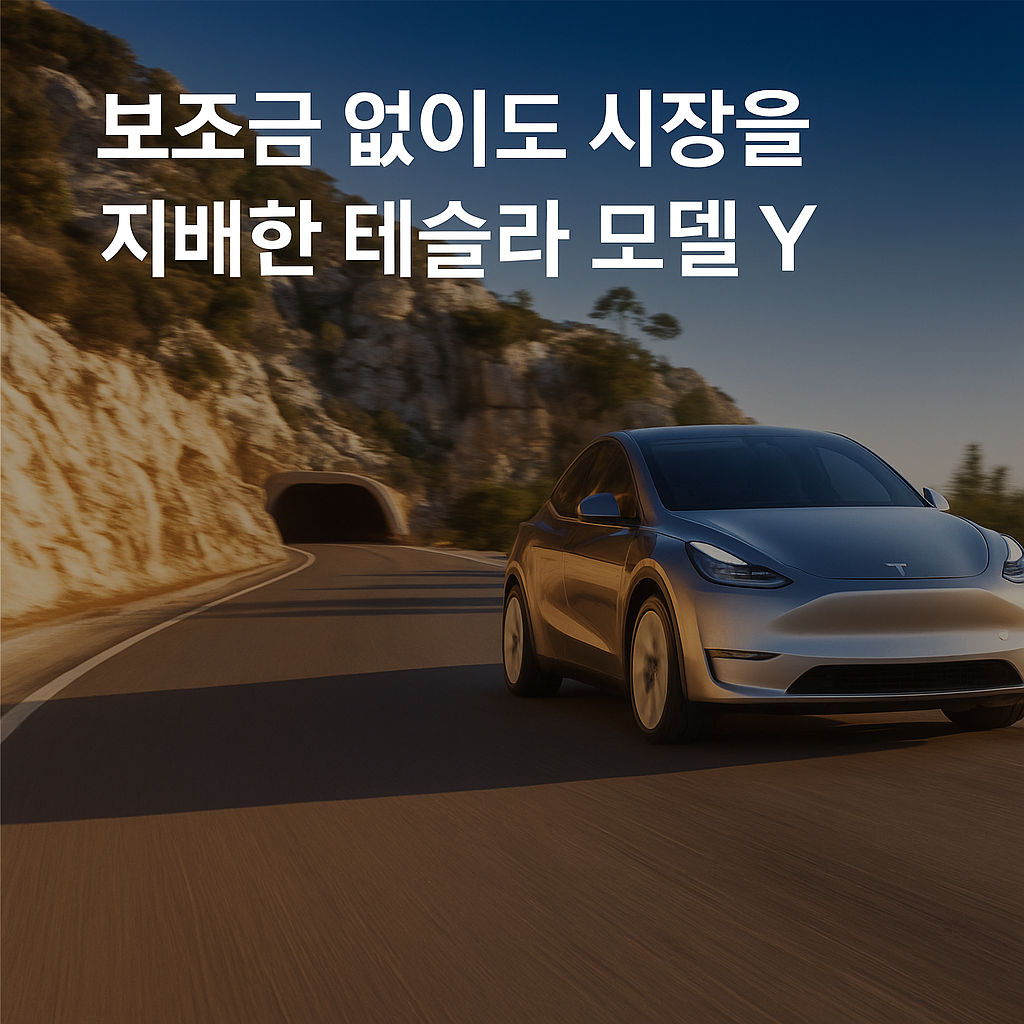 보조금 없이도 시장을 지배한 전기 SUV, 테슬라 모델 Y의 독주