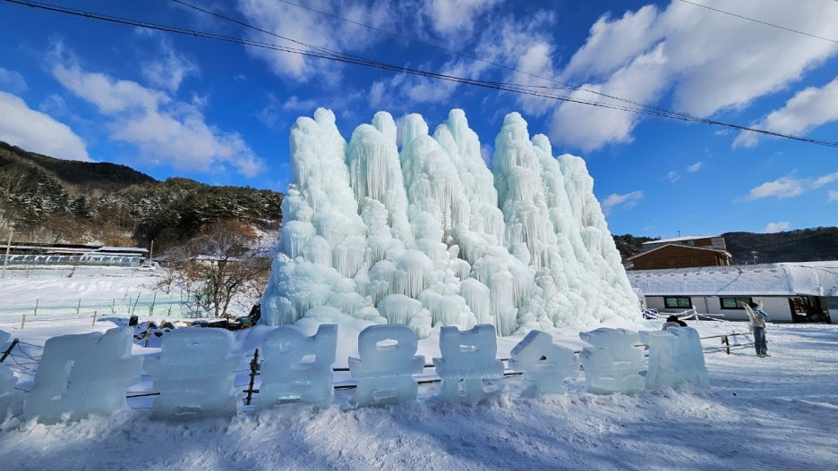 2026 청양알프스마을 겨울왕국 오픈 칠갑산 얼음분수축제
