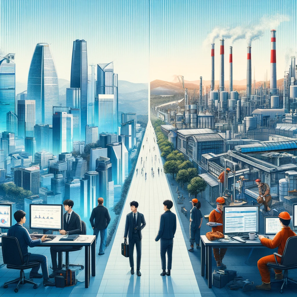 서울과 지방의 일자리 차이점 관련 사진