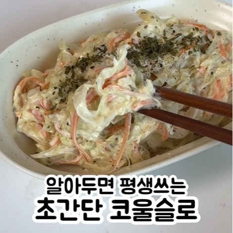 양배추 샐러드 코울슬로 만들기