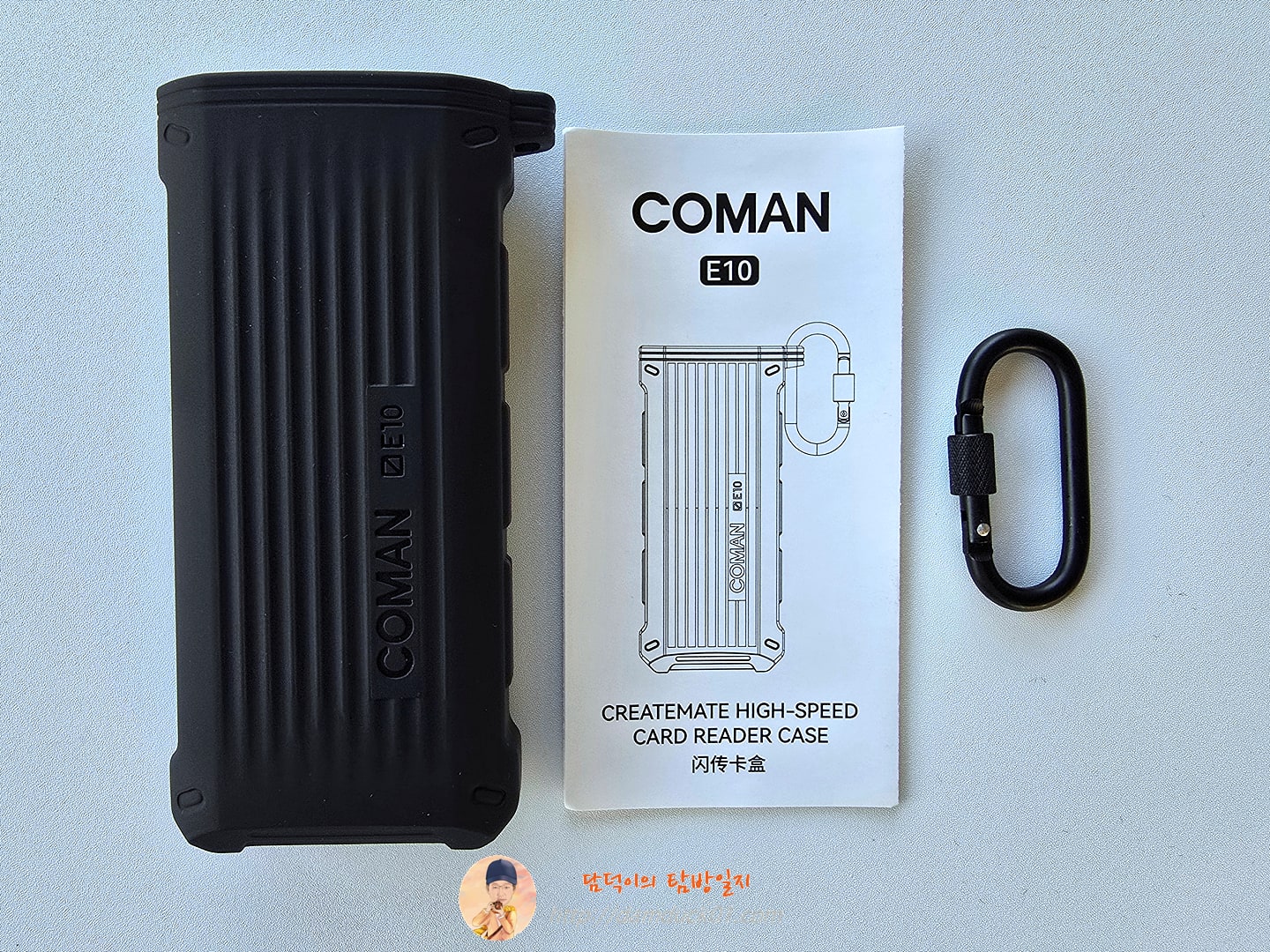 COMAN E10 다목적 고속 카드 리더 박스 컴팩트, 다목적 및 번개 빠른 데이터 전송, TF SD 카드 리더 케이스