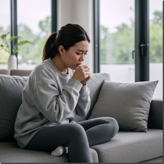 시호계지탕 효능 감기, 독감 걸린 여성 사진