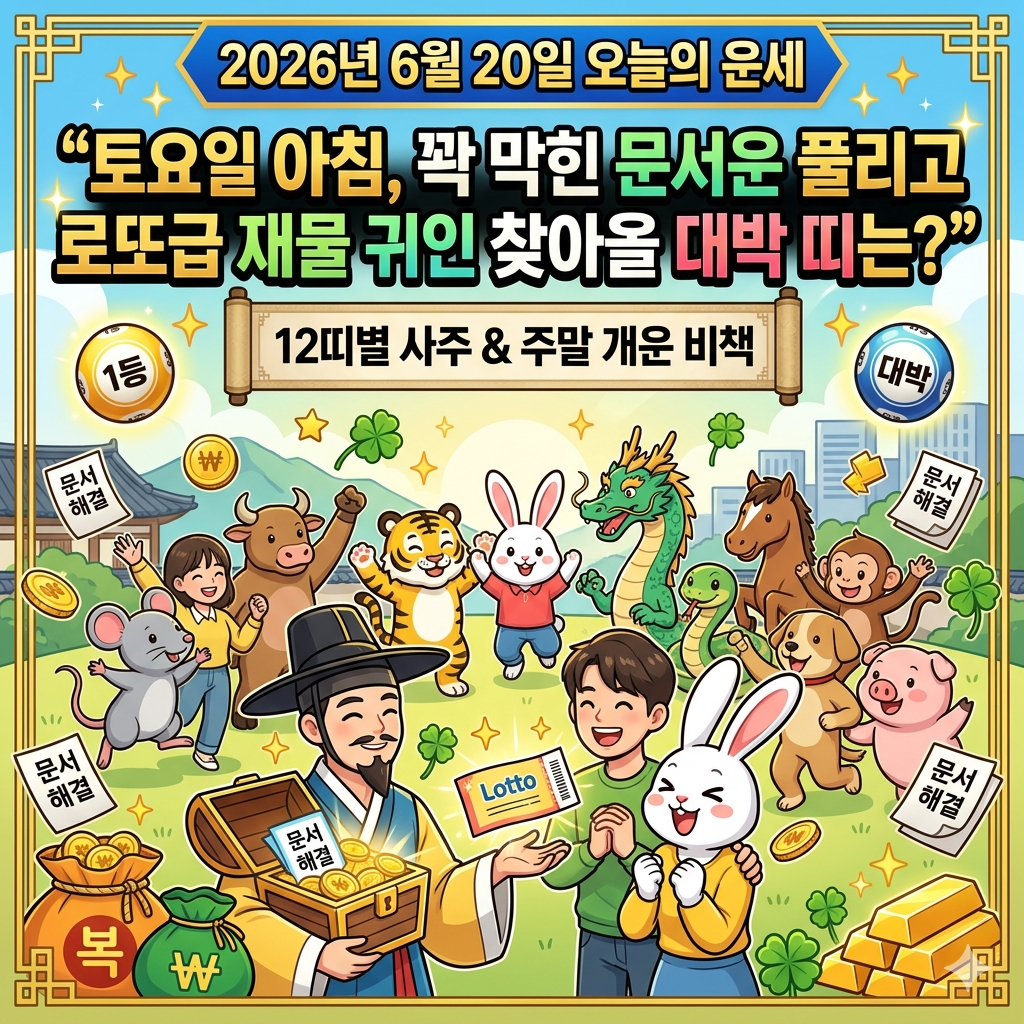 6월20일 오늘의 운세