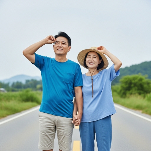 내 신용점수조회&amp;#44; 먼 곳을 바라보는 부부