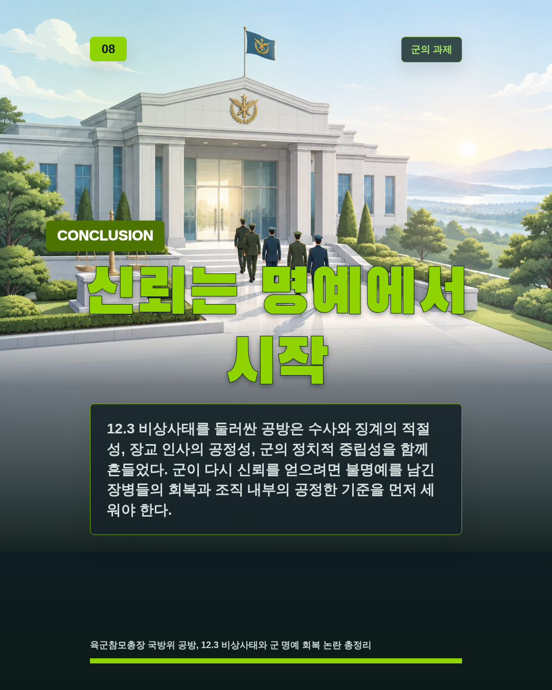 신뢰는 명예에서 시작