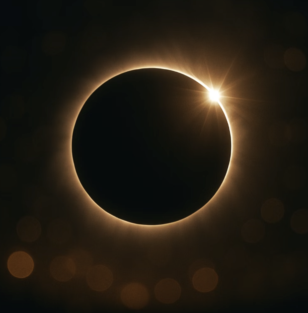 밤하늘의 가장 완벽한 프로포즈, '다이아몬드 링'