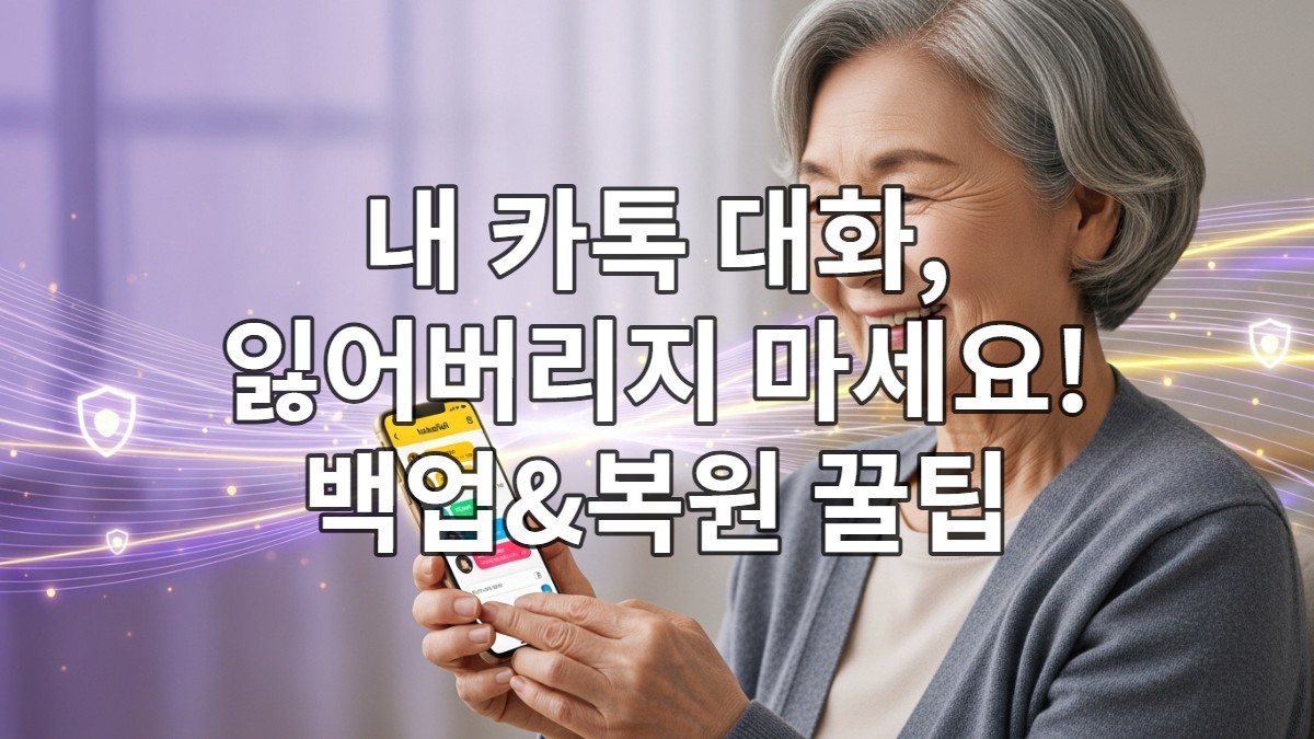 카카오톡 대화내용 백업과 복원 방법